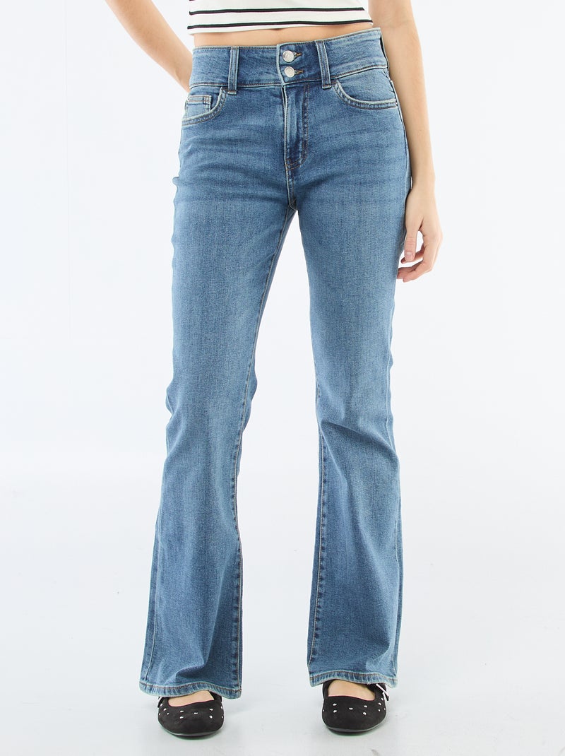 Jean bootcut taille basse Stone - Kiabi
