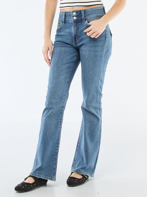 Jean bootcut taille basse - Kiabi