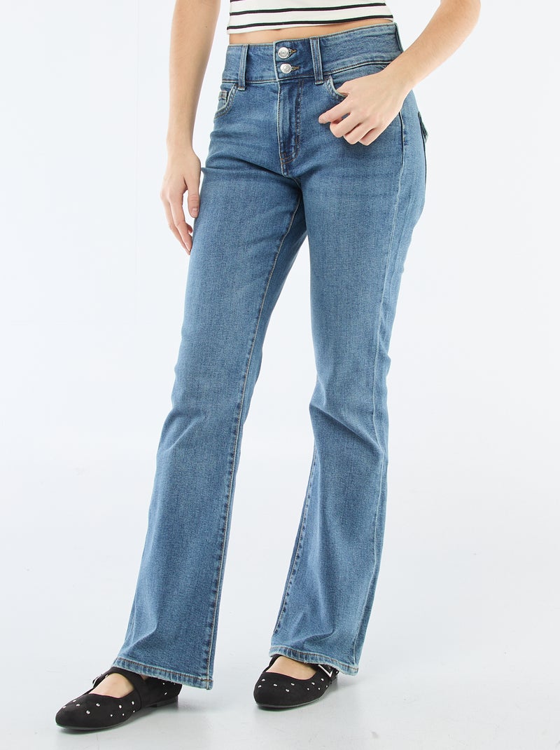 Jean bootcut taille basse Stone - Kiabi