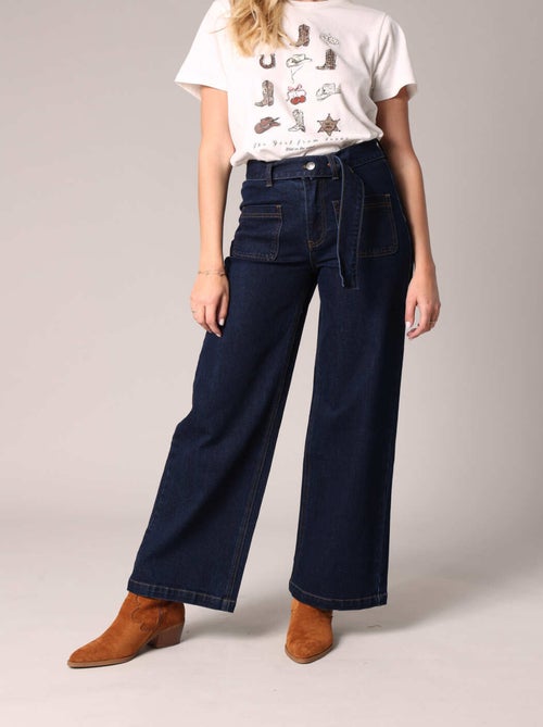 Jean bootcut taille haute 'Deeluxe' - Kiabi