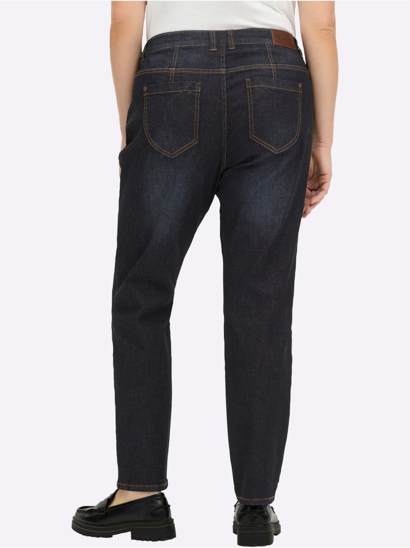 Jean boyfriend - taille standard - sheego Bleu foncé - Kiabi