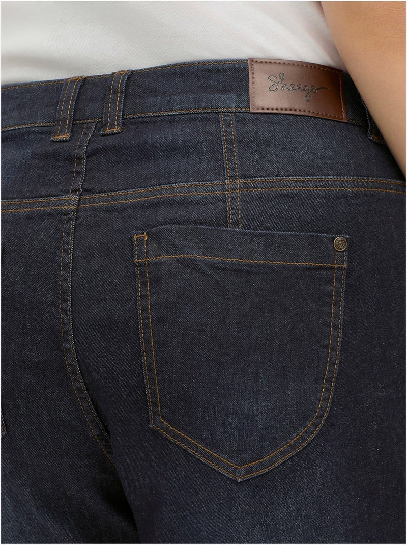 Jean boyfriend - taille standard - sheego Bleu foncé - Kiabi