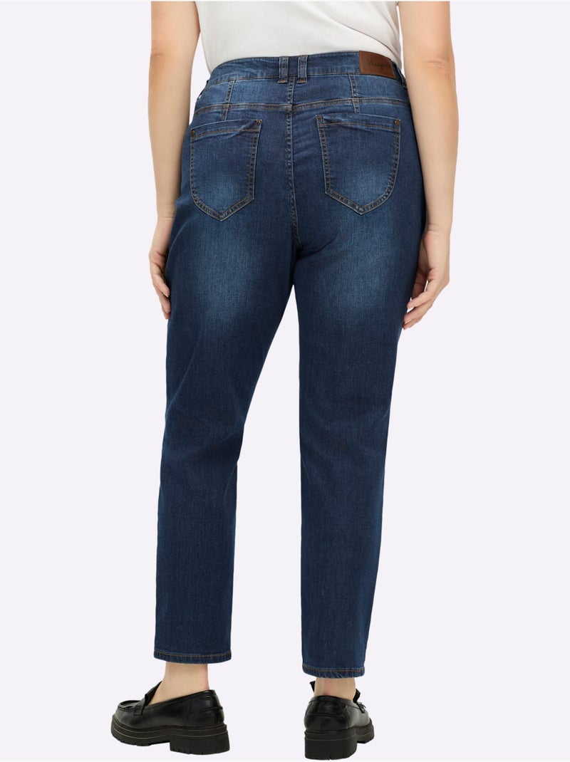Jean boyfriend - taille standard - sheego Bleu jean - Kiabi
