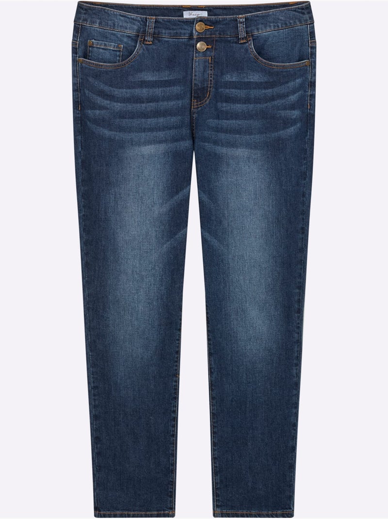 Jean boyfriend - taille standard - sheego Bleu jean - Kiabi