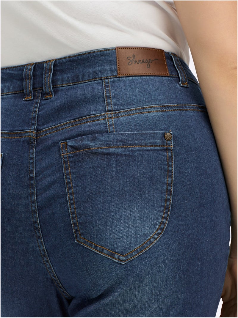 Jean boyfriend - taille standard - sheego Bleu jean - Kiabi