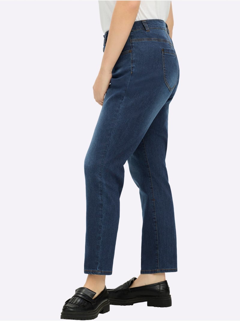 Jean boyfriend - taille standard - sheego Bleu jean - Kiabi