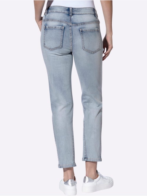 Jean boyfriend coton extensible confortable - taille standard - helline - Kiabi Jean boyfriend coton extensible confortable - taille standard - helline - Kiabi