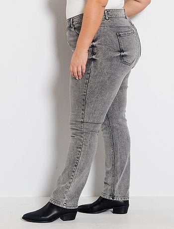 Jean boyfriend délavage neige - Kiabi
