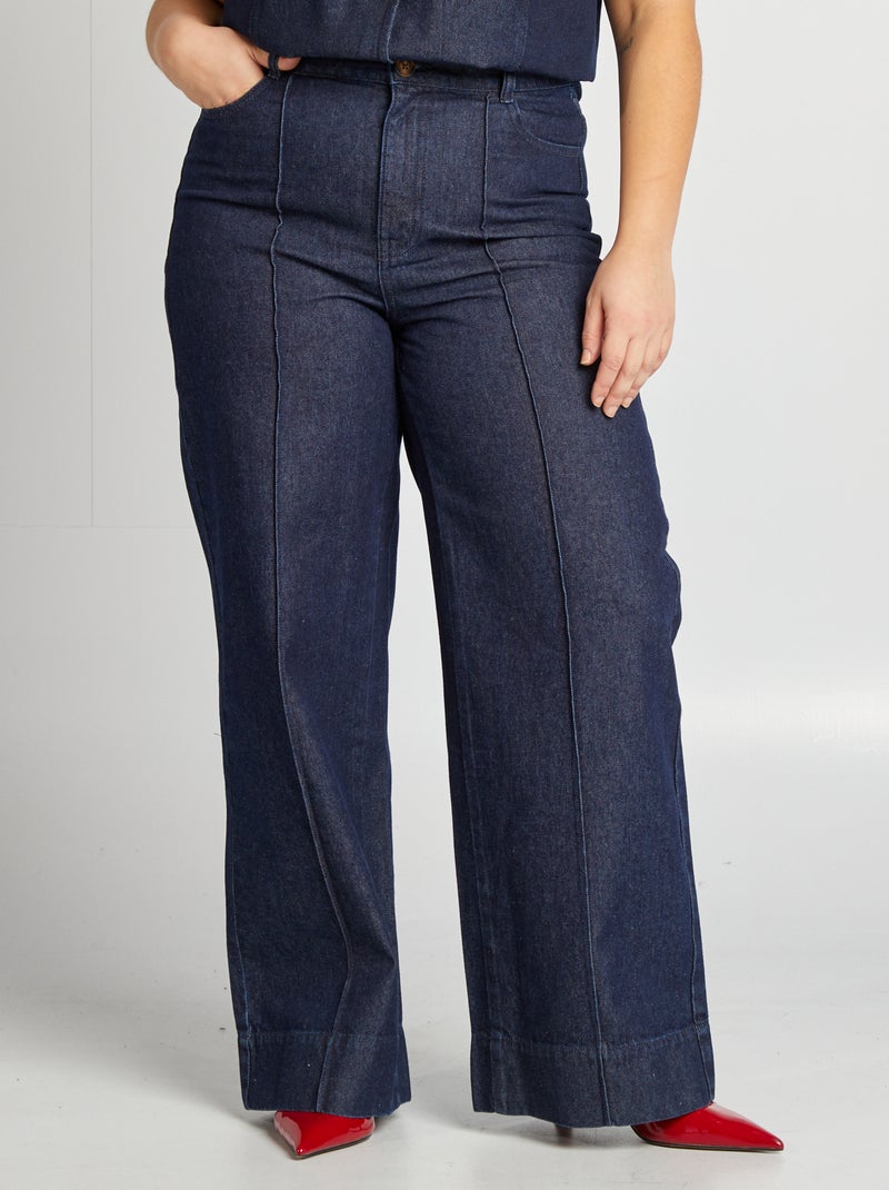Jean brut wide leg BLEU - Kiabi