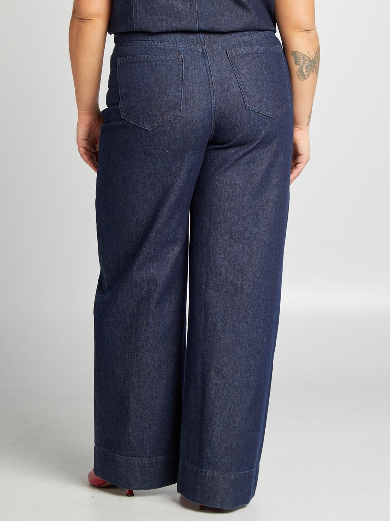 Jean brut wide leg BLEU - Kiabi