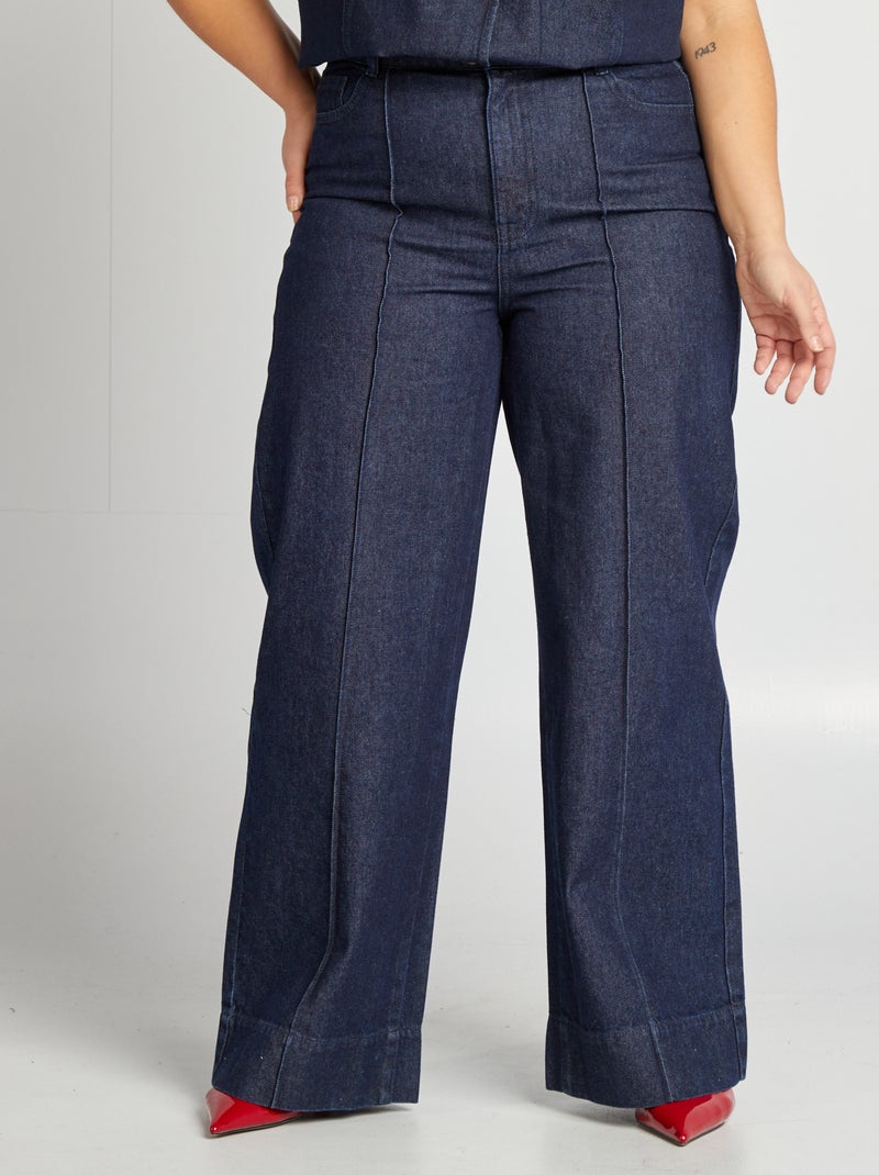 Jean brut wide leg BLEU - Kiabi