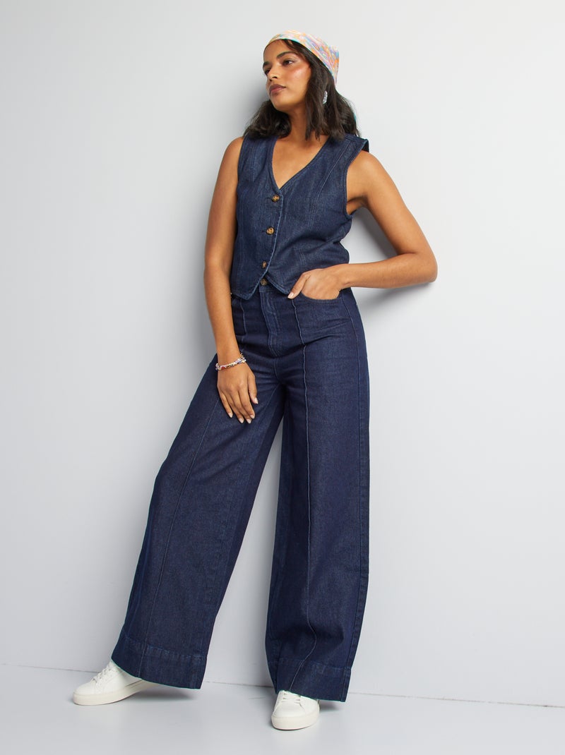 Jean brut wide leg Denim - Kiabi