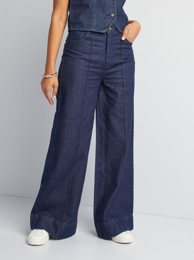 Jean brut wide leg Denim - Kiabi