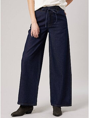 Jean brut wide leg femme 'deeluxe'