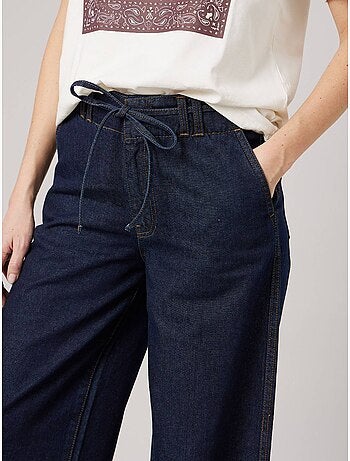 Jean brut wide leg femme 'deeluxe'