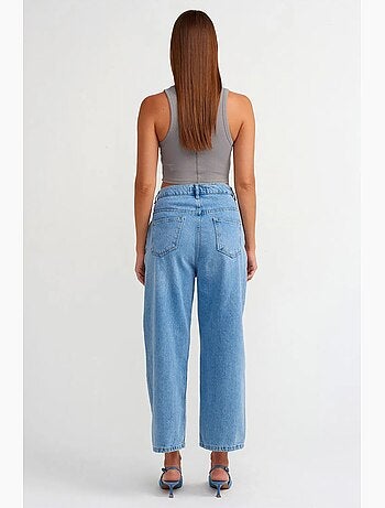 Jean capri ballon taille haute dilvin