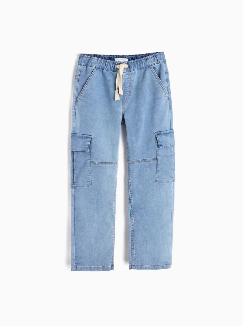 Jean cargo MO Fashion Bleu - Kiabi
