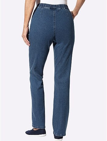 Jean ceinture élastique confortable - taille courte - moda vilona