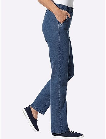 Jean ceinture élastique confortable - taille courte - moda vilona