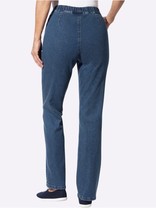 Jean ceinture élastique confortable - taille courte - moda vilona - Kiabi Jean ceinture élastique confortable - taille courte - moda vilona - Kiabi