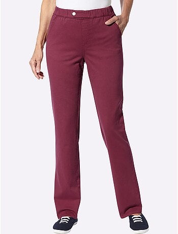 Jean ceinture élastique confortable - taille courte - moda vilona