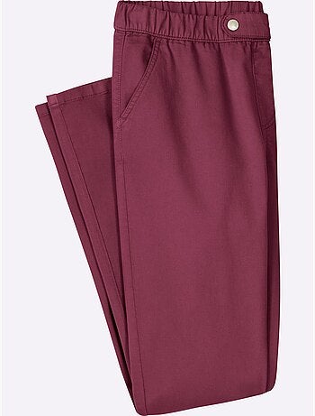 Jean ceinture élastique confortable - taille courte - moda vilona
