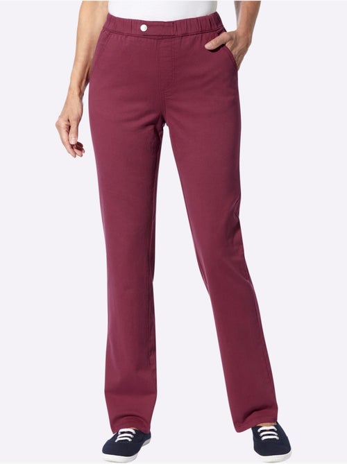 Jean ceinture élastique confortable - taille courte - moda vilona - Kiabi Jean ceinture élastique confortable - taille courte - moda vilona - Kiabi