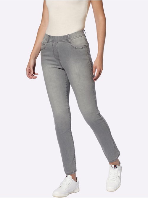 Jean Ceinture élastique Pour Plus De Confort - Taille Standard - Helline - Kiabi
