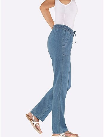 Jean Ceinture Smockée - Taille Standard - Moda Vilona
