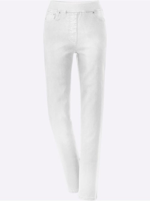 Jean classique à ceinture côtelée intégrée et poches pratiques - Taille extra courte - Witt - Kiabi Jean classique à ceinture côtelée intégrée et poches pratiques - Taille extra courte - Witt - Kiabi