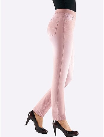 Jean en coton avec ceinture intégrée et poches fonctionnelles - Taille courte - Witt