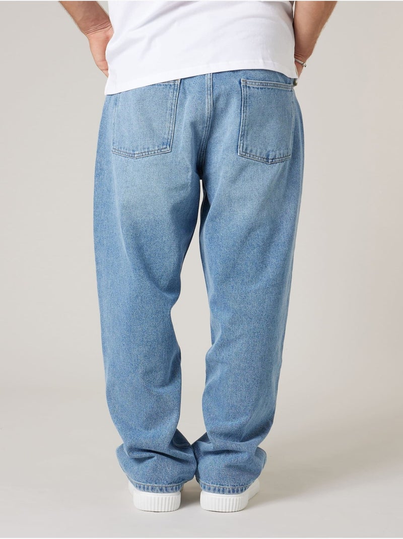 Jean confort homme en 100% coton 'Deeluxe' Bleu clair - Kiabi
