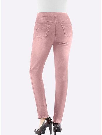 Jean en coton à ceinture intégrée et fermeture à bouton - Taille extra courte - Witt