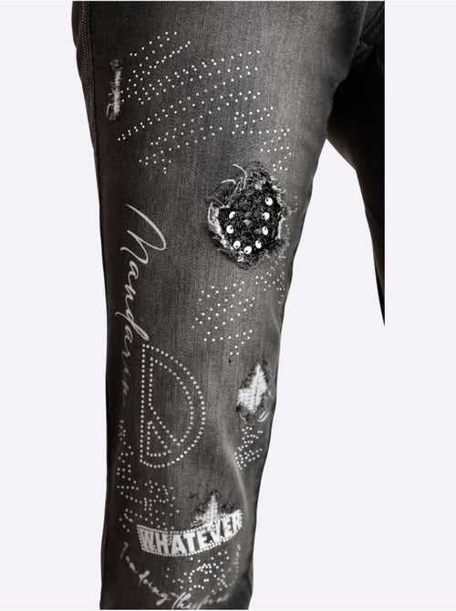 Jean coton extensible confortable - taille standard - helline - Kiabi