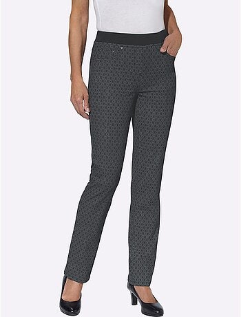 Jean en coton avec ceinture intégrée et poches fonctionnelles - Taille courte - Witt