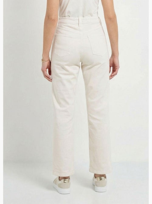 Jean couleur 5 poches droit taille haute - Afibel - Kiabi