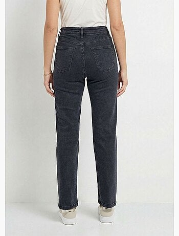 Jean couleur 5 poches droit taille haute - afibel