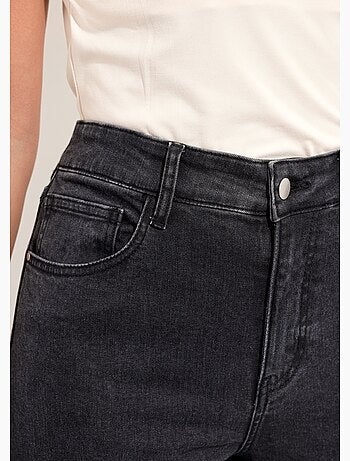 Jean couleur 5 poches droit taille haute - afibel