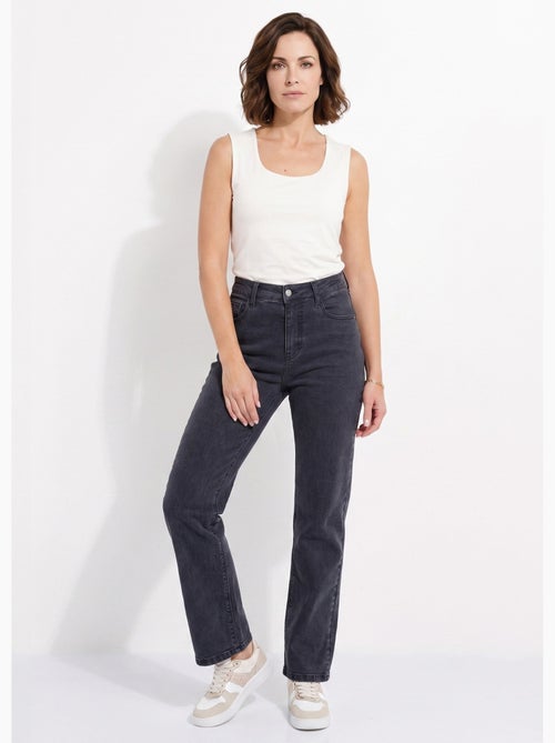 Jean couleur 5 poches droit taille haute - afibel - Kiabi Jean couleur 5 poches droit taille haute - afibel - Kiabi