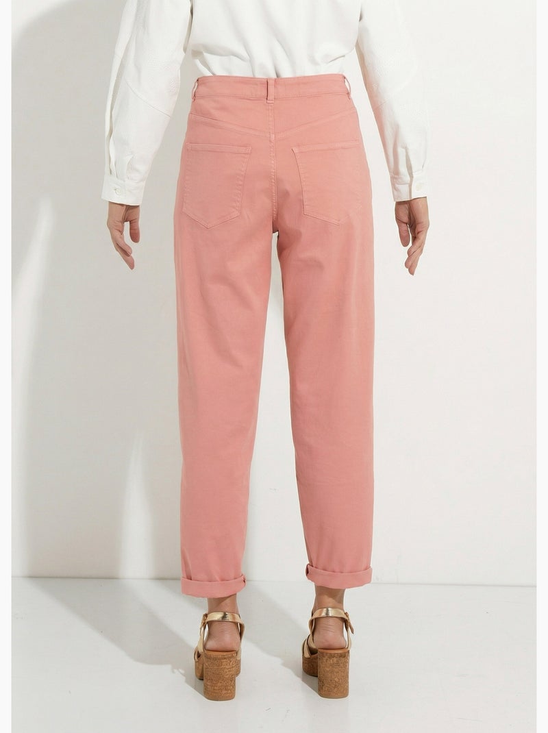 Jean couleur taille haute stretch - afibel Terracotta - Kiabi