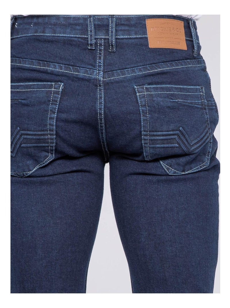 Jean coupe ajustée SALAGNON Bleu - Kiabi