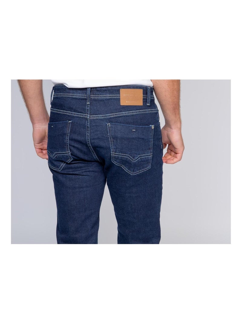 Jean coupe ajustée SALZA Bleu foncé - Kiabi