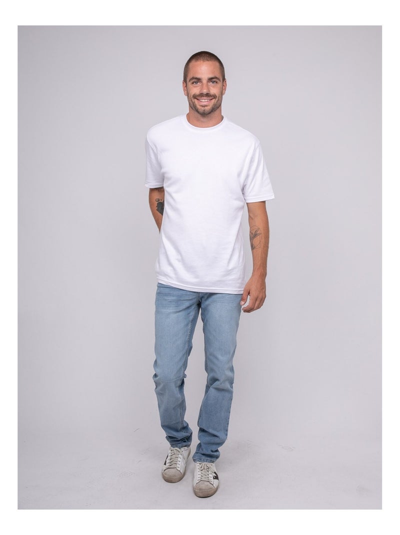 Jean coupe ajustée SPOKYNO Bleu clair - Kiabi