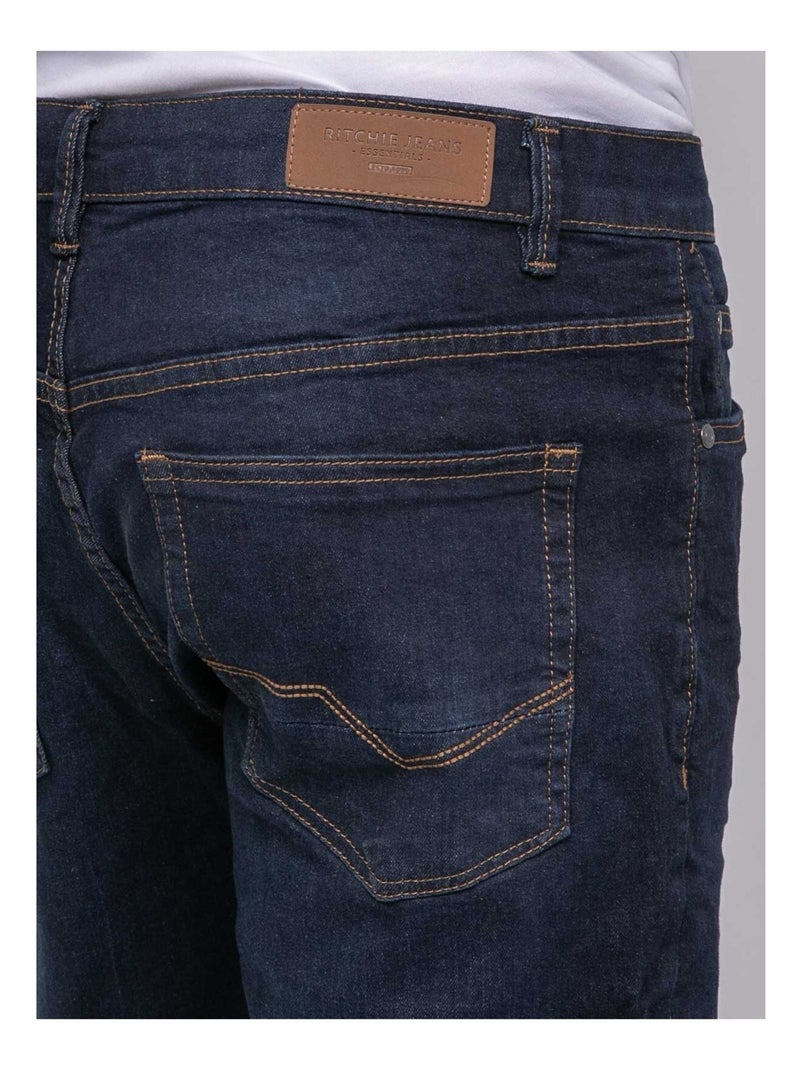 Jean coupe ajustée SPOKYNO Bleu foncé - Kiabi