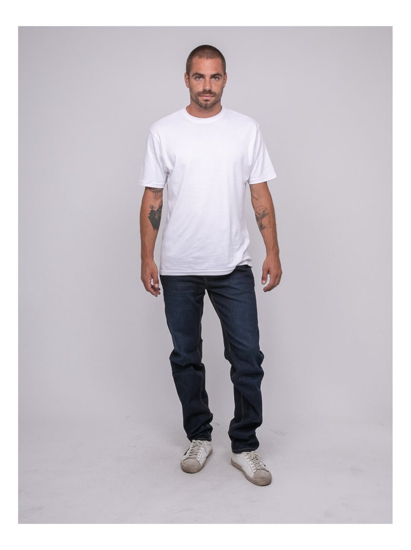 Jean coupe ajustée SPOKYNO Bleu foncé - Kiabi