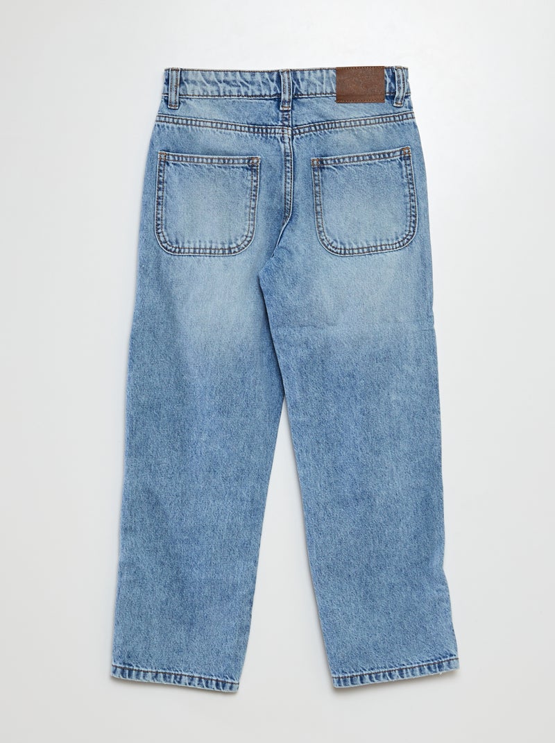 Jean coupe baggy Bleu - Kiabi