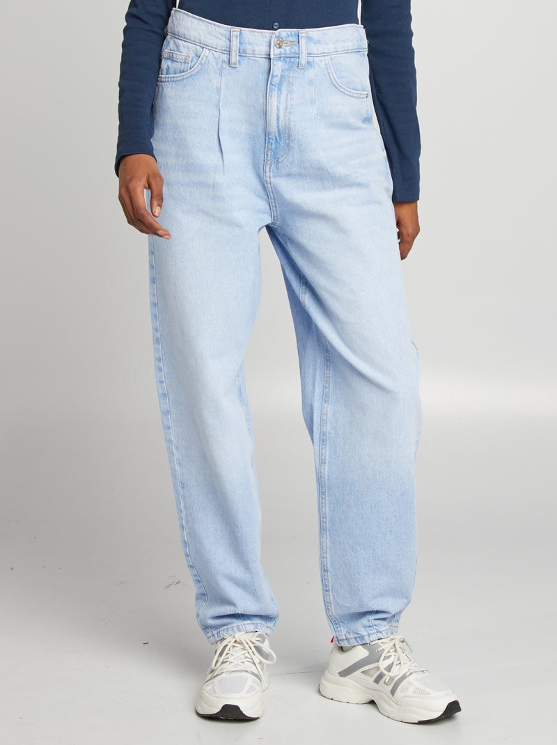 Jean coupe ballon fit Bleu - Kiabi