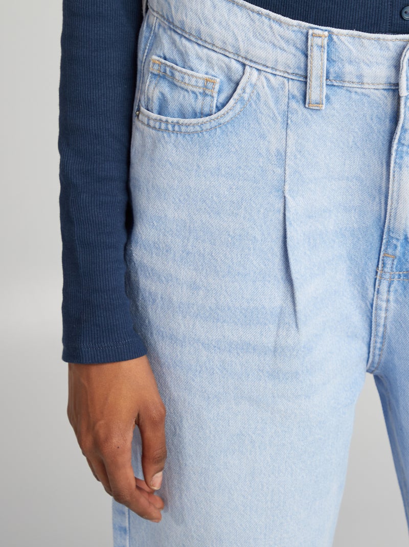 Jean coupe ballon fit Bleu - Kiabi