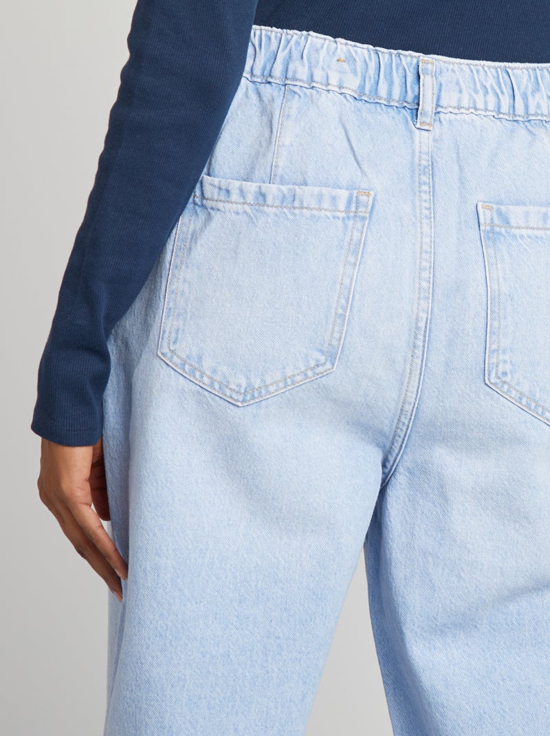 Jean coupe ballon fit Bleu - Kiabi