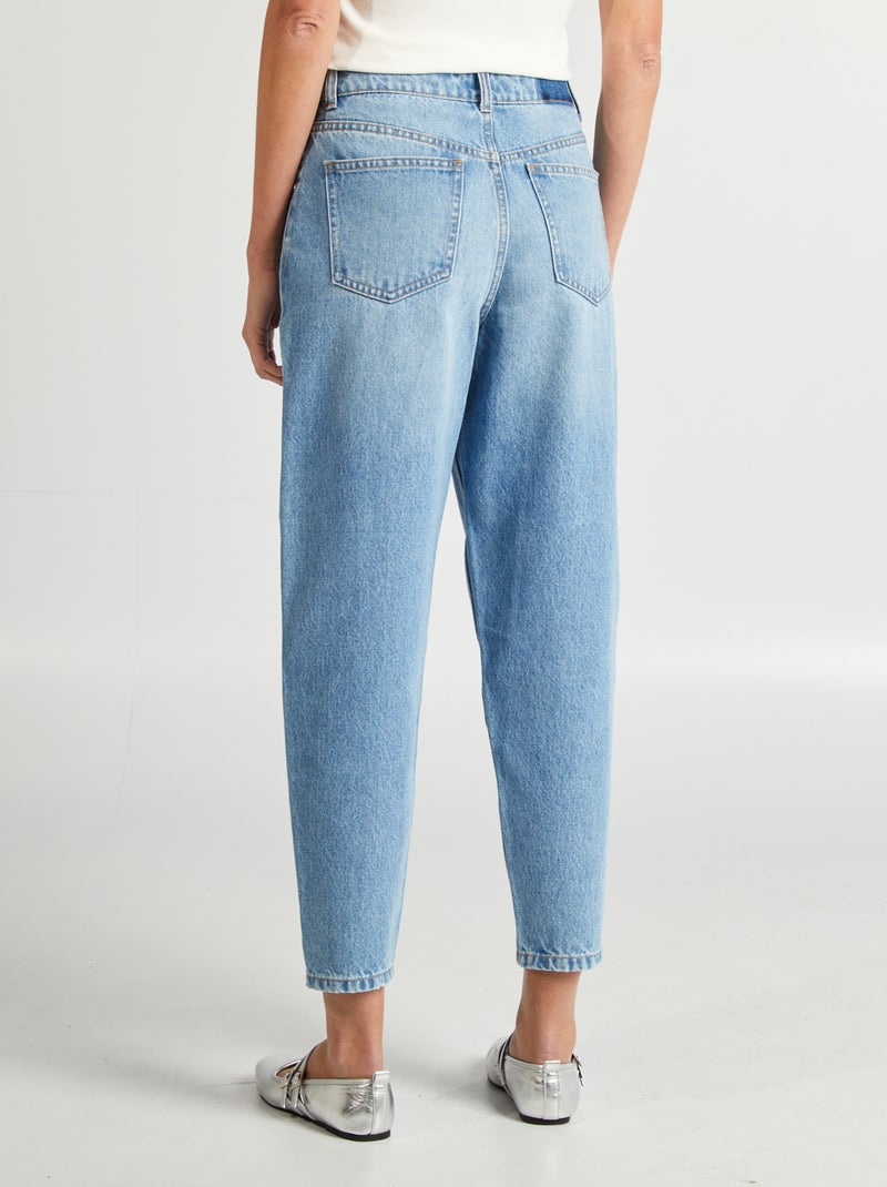 Jean coupe barrel BLEU - Kiabi